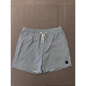 Rhoback Medley Swim Trunks Mens XL Geometric Beach Lined Pockets 6" Inseam